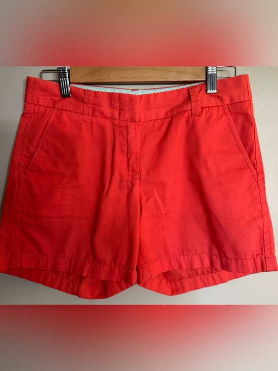 J. Crew Pants - J.Crew Stretch Coral Pink Shorts Women Sz 0 Cotton Preppy